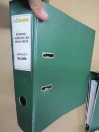 Lännen 8600E kaivinkone numerosta 91500... - varaosat / reservdelar / spare parts -alkuperäinen tehtaan varaosaluettelo
