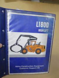 Volvo L180D High Lift Verkstadshandbok -korjaamokirja
