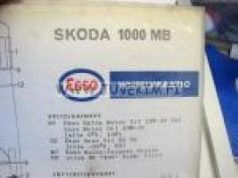 Skoda 1000 MB -Esso voitelukaavio