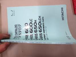 Hitachi Zaxis 600, 600LC, 650H, 650LCH Excavator Engine Parts Catalog Serial nr 004001-, kaivinkone -varaosaluettelo