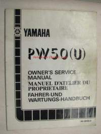 Yamaha PW50 (U) owner´s service manual -korjausohjekirja