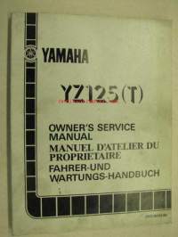 Yamaha YT125 (T) owner´s service manual -korjausohjekirja