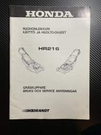 Honda HR216 Ruohonleikkuri -käyttöohje