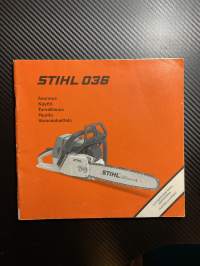 Stihl 036 moottorisaha -käyttöohje