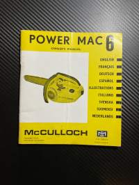 Power Mac 6 moottorisaha -käyttöohje