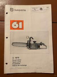 Husqvarna 61 reservdelar -esite. (3.79)