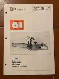 Husqvarna 61 reservdelar -esite. (1.81)