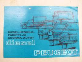 Peugeot Diesel henkilö- paketti- ja kuorma-autot 1971 -myyntiesite