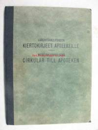 Lääkintöhallituksen kiertokirjeet apteekeille - Medicinalstyrelsens cirkulär till apoteken