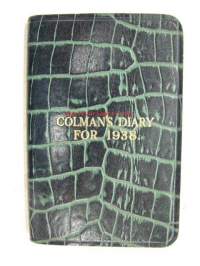 Colman´s diary for 1938 -sinappivalmistajan vuosikalenteri