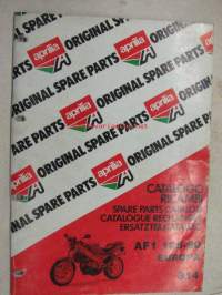 Aprilia AF1 125-90 Europa spare parts catalog -varaosaluettelo