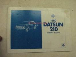 Datsun 210 1980 owner´s manual -käyttöohjekirja englanniksi