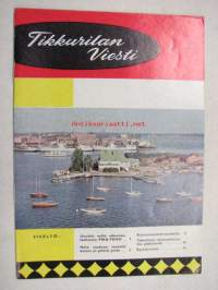 Tikkurilan Viesti 1965 nr 1 -asiakaslehti, sisältää asiapitoisia ammattiartikkeleita maalaus- suojaus- ja pinnoitustöistä ja materiaaleista