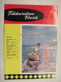 Tikkurilan Viesti 1966 nr 1 -asiakaslehti, sisältää asiapitoisia ammattiartikkeleita maalaus- suojaus- ja pinnoitustöistä ja materiaaleista