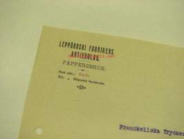 Leppäkoski Fabrikers Ab, Harlu, Sortavala, 9.12.1911 -asiakirja