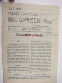 Suomen Pelastusarmeijan Upseeri yksityisille upseereille 1910 nr 1-2