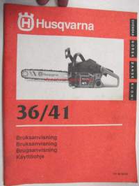 Husqvarna 35/41 moottorisaha -käyttöohjekirja