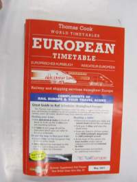 European Timetable - Railway and shipping services throughout Europe - May 2001