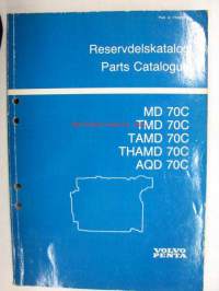 Volvo Penta MD70C, TMD70C, TAMD70C, THAMD70C,AQD70C Redervdelskatalog, Parts Catalogue -varaosaluettelo
