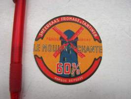 Le Moulin Qui Chante -Valio juustoetiketti