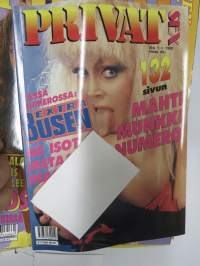 Privat 1990 nr 1 -aikuisviihdelehti / adult graphics magazine