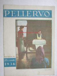 Pellervo 1936 nr 37 sis. mm. artikkelit / kuvat; Karjatalouden järjestäminen nykyvaatimuksia vastavksia, kuivausriihet, Luserniheinäjauho ym.
