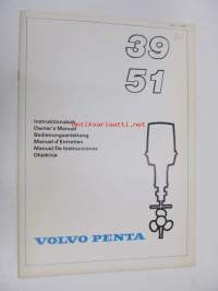 Volvo Penta 39, 51  perämoottorit -ohjekirja / instruktionsbok / owner's manual