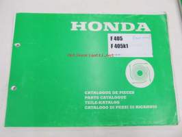Honda Lawn mower F405, F405K1 Parts catalogue  -varaosaluettelo