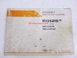 Suzuki RG125F, RG125FN, RG125FUN parts catalogue - varaosaluettelo