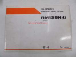 Suzuki RM125N (RF14A) parts catalogue - varaosaluettelo