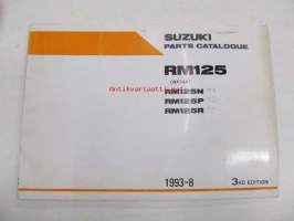 Suzuki RM125 (RF14A) RM125N, RM125P, RM125R parts catalogue - varaosaluettelo