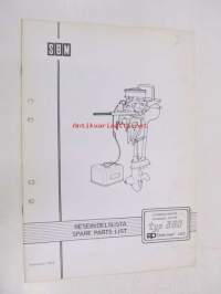 SBM  Utombordsmotor / Outboardmotor typ 360 reservdelslista, spare parts list -moottori varaosaluettelo