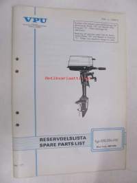 Volvo Penta Utombordsmotor / Outboard motor typ 090, 091 & 092 Reservdelslista, Spare Parts List -varaosaluettelo