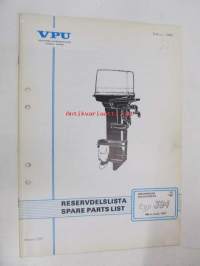 Volvo Penta Utombordsmotor / Outboard motor typ 394 Reservdelslista, Spare Parts List -varaosaluettelo