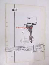 SBM Utombordsmotor / Outboard motor typ 180 Reservdelslista, Spare Parts List -varaosaluettelo