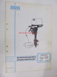 Volvo Penta Utombordsmotor / Outboard motor typ 150 Reservdelslista, Spare Parts List -varaosaluettelo