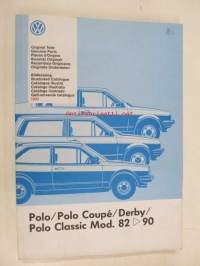 Volkswagen Polo / Polo Coupé / Derby / Polo Classic Mod. 82 > 90 Genuine Parts Illustrated Catalogue 1991 -varaosaluettelo