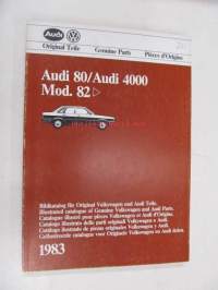 Audi 80 / Audi 4000 Mod. 82 > Genuine Parts Illustrated Catalogue 1983 -varaosaluettelo