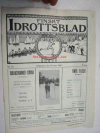 Finskt Idrottsblad 1913 nr 10 (Kansikuvitus Alexander Federley)