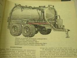 Lietevaunu RZT-8 Organic fertilizer applicator -Parts Catalogue -varaosaluettelo
