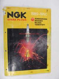 NGK Spark Plugs 1989-1990 -sytytystulppaluettelo