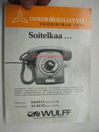 Insinööriliitto vuosikirja 1974 / jäsenluettelo
