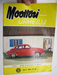 Moottoriurheilu 1965 nr 9, sis. mm. seuraavat artikkelit / kuvat, mainokset; Imatran ajot, Tietokoneesta Imatran tulokset, Tauno Nurmen 350 ccm V-8, XV Jyväskylän