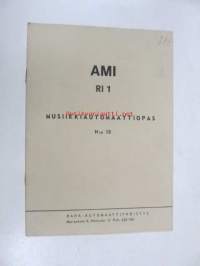 Ami RI 1 Musiikkiautomaattiopas N:o 18