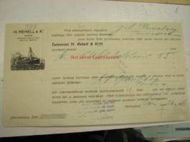 Höyrylaiva J.L. Runeberg / H. Rehell 26.6.1926 -konossomentti / laivarahtikirja 