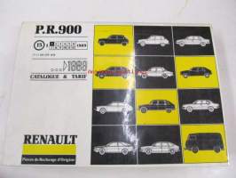 Renault 5, 6, 9, 11, 12, 14, 15, 16, 17, 18, Fuego, 20, 30, Estafette >1989  P.R. 900 15  1/1989 varaosaluettelo