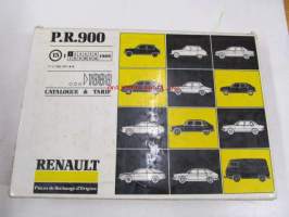 Renault 5, 6, 9, 11, 12, 14, 15, 16, 17, 18, Fuego, 20, 30, Estafette >1989  P.R. 900 15  1/1989 varaosaluettelo