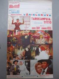 Tarkk'ampujatyttö -elokuvajuliste, Doris Day, Howard Keel