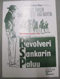 Revolverisankarin paluu -elokuvajuliste, Robert Taylor, Chad Everett, Ana Martin