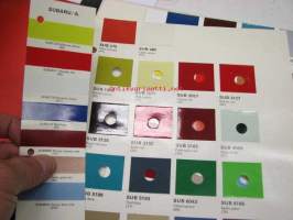 Subaru -automaalien värimallit